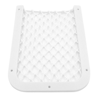 1 - Bolso de rede para celular branco para carro van campista